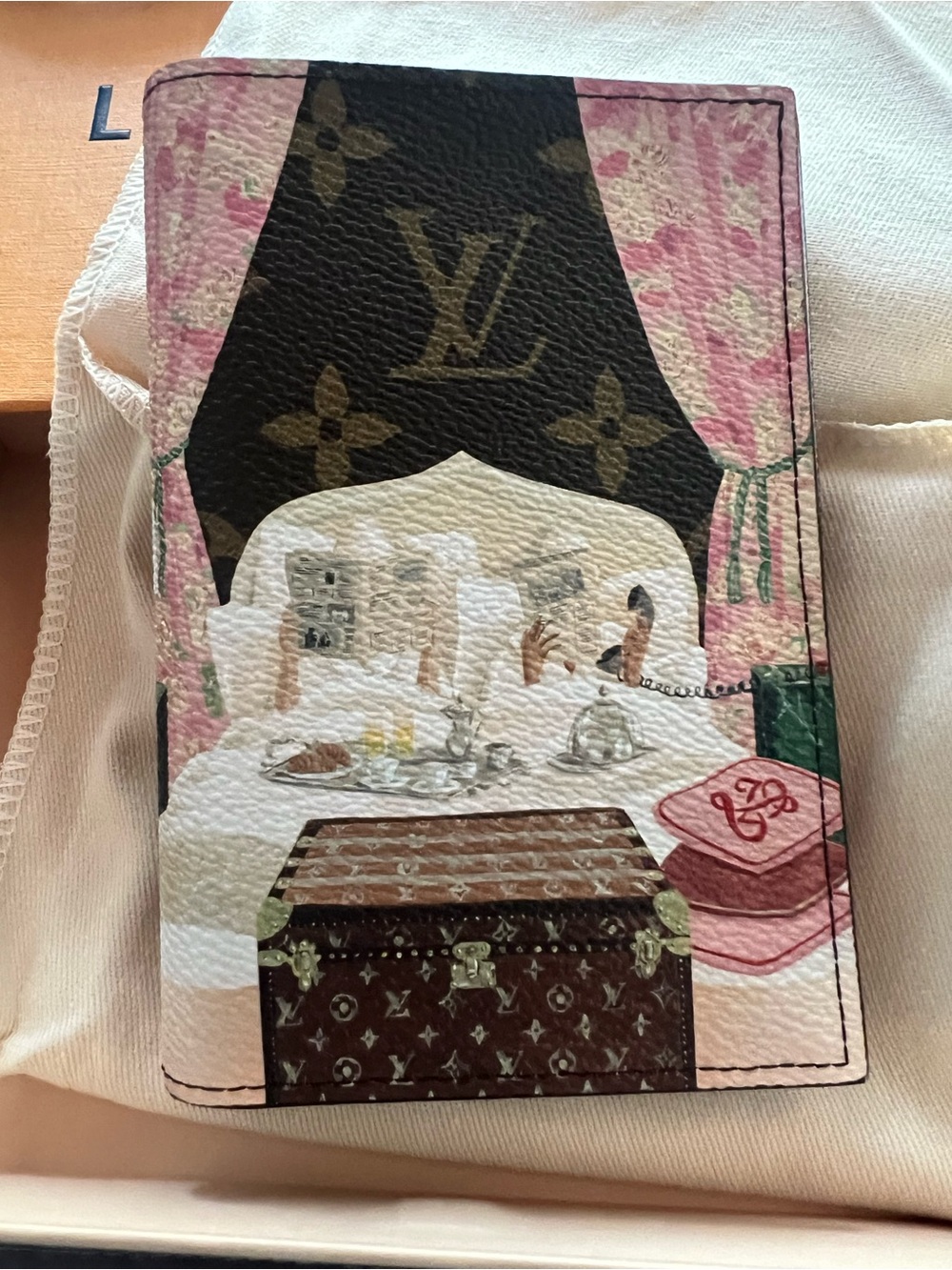 NWT limited edition Monogram Room Service Passport cover. Made in France